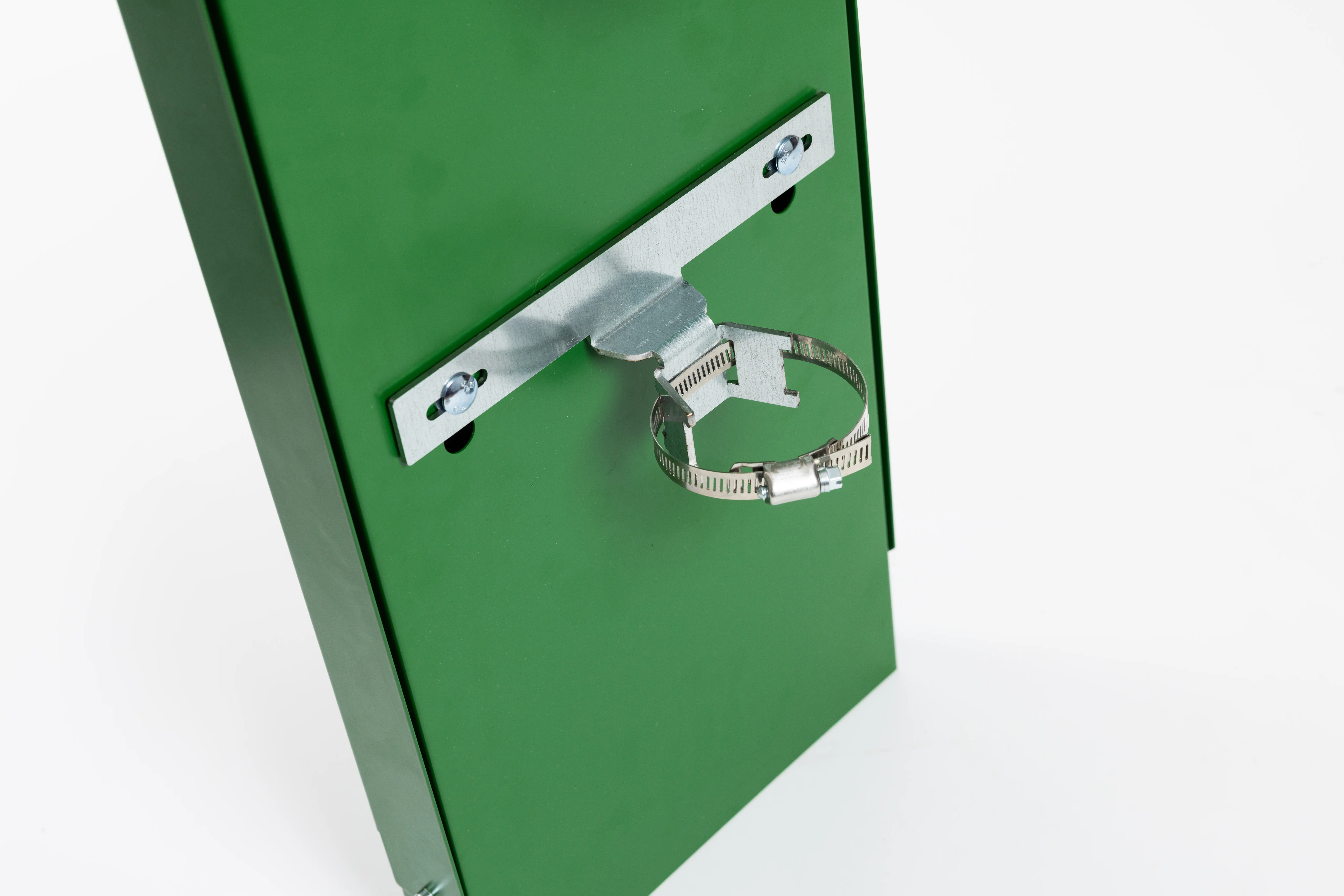 Pick and Bin Zsamramsack  Laubgrün Rückseite detail auf Säulenhalterung